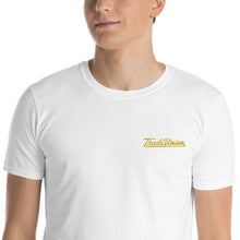 Load image into Gallery viewer, SoftStyle Short Sleeve Tee - Embroidered Script
